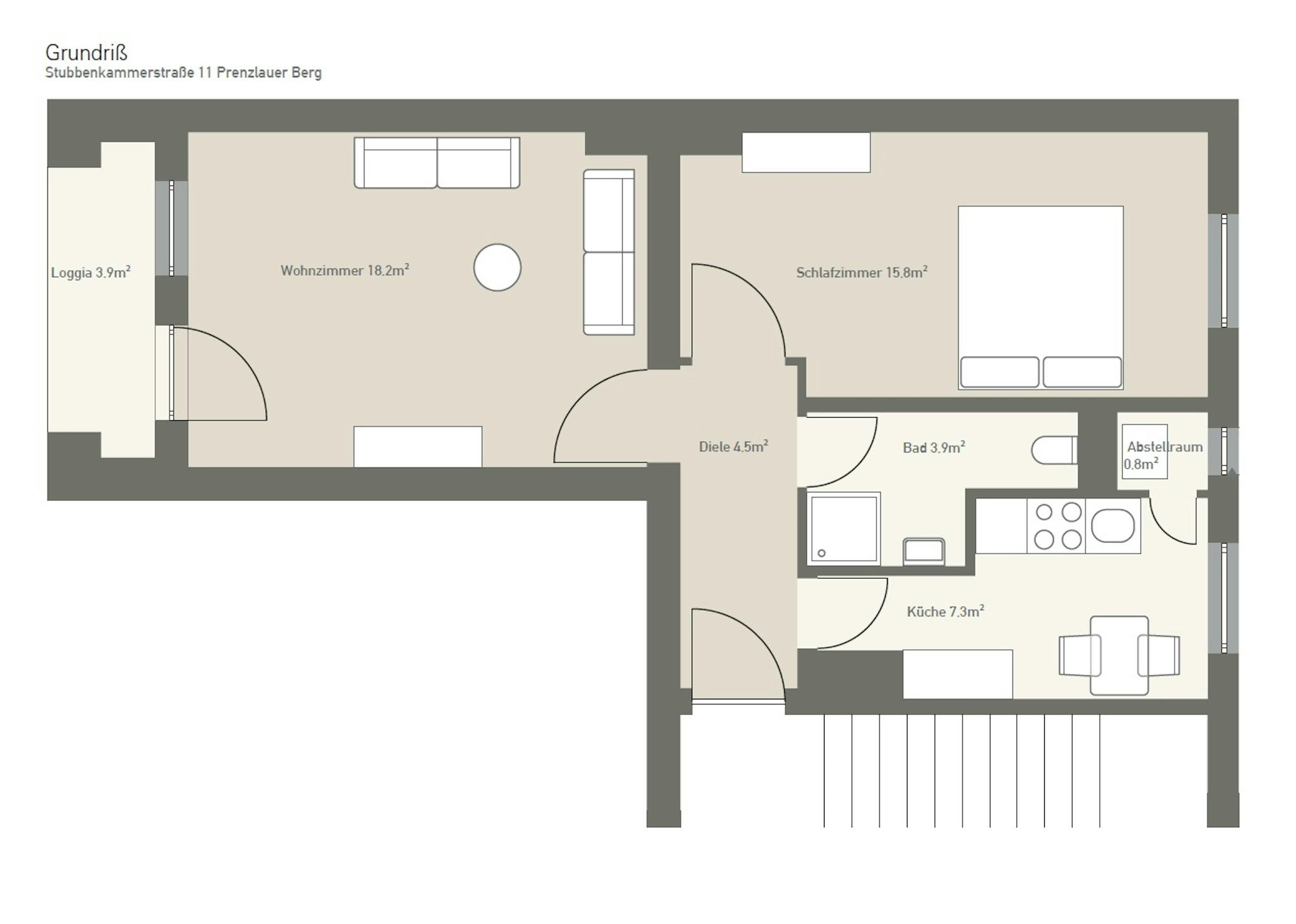 Apartment, Stubbenkammerstraße, Berlin