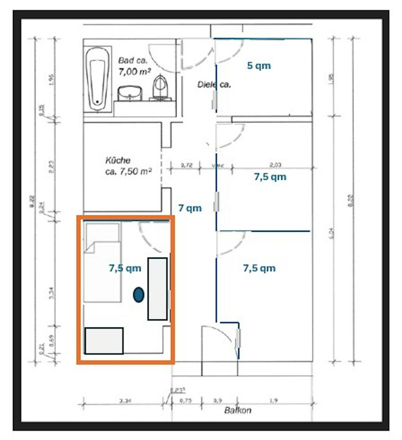 Apartment, Dachauer Straße, Munich
