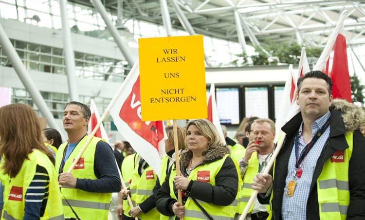 Strikes at 7 German airports scheduled for Friday