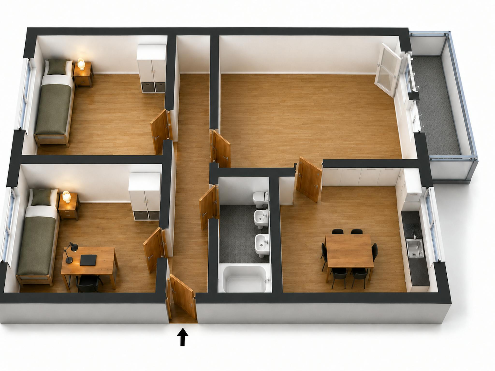 Apartment, Marsweg, Leipzig