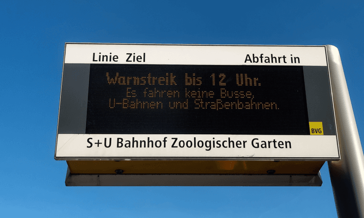 Berlin BVG to strike on March 19 and 20