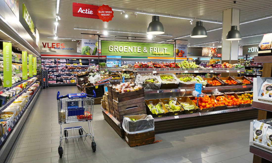 Which supermarkets in the Netherlands are the least healthy?