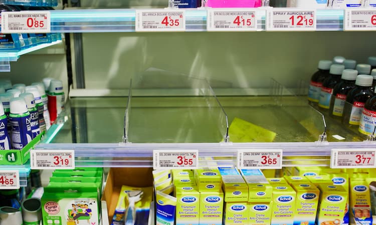 Coronavirus: Customers queue up for discount hand sanitiser at Aldi