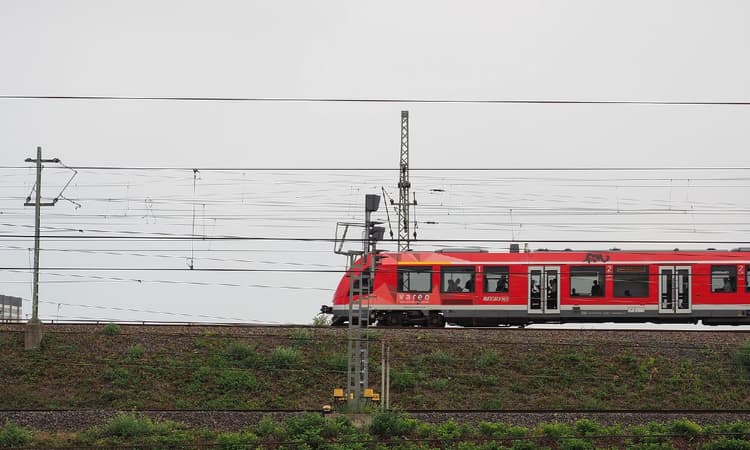 German man forgets mask and travels on train exterior