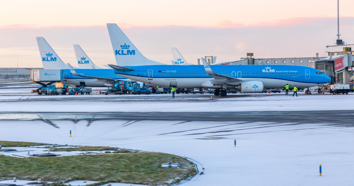 Travellers stranded at Dutch airports and schools closed amid snow chaos