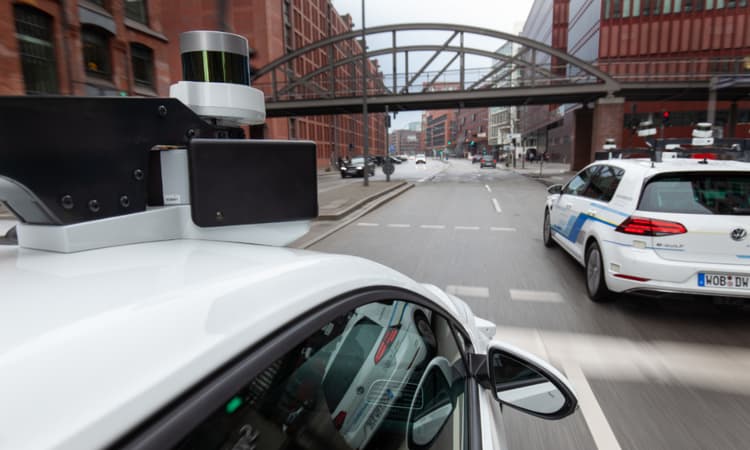 Self-driving cars tested on Hamburg's roads