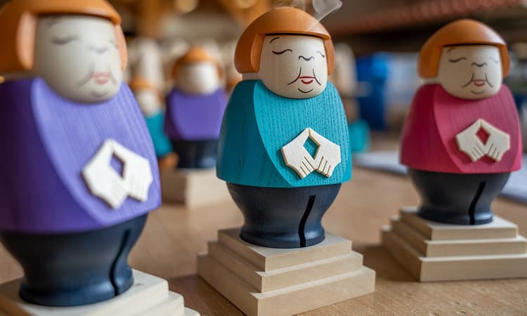Angela Merkel has been immortalised as a Räucherfigur