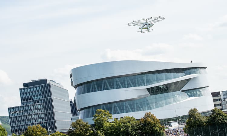 Stuttgart's new "flying taxi" takes to the skies