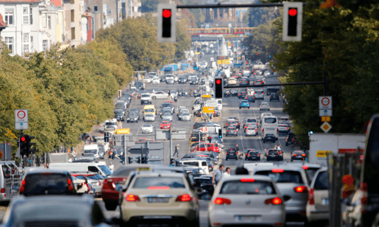 Which German city had the worst traffic jams in 2024?