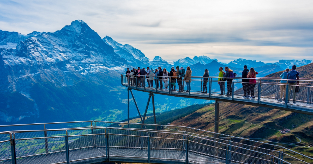 Which nationalities visit Switzerland the most?