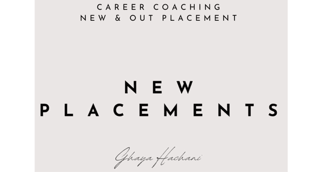 New Placements - Career & Employment Coaching for Expats